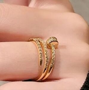 Elegant Gold and Silver Women's Ring Sz 9 NWT